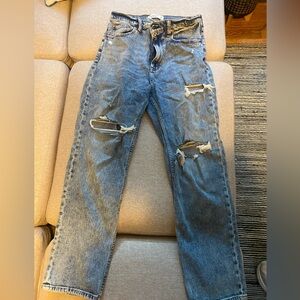 Abercrombie Women's Ultra High Rise Ankle Straight Jeans